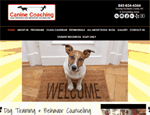 Tablet Screenshot of caninecoaching.com